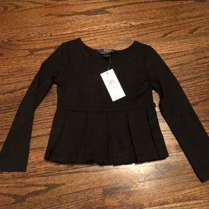 Girls 5 Ralph Lauren black shirt